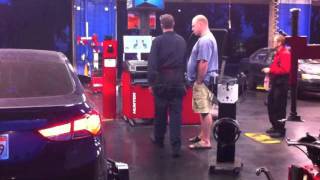 Checking Wheel Alignment at Sears Auto Center