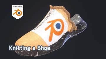 [Tut] Knitting a Shoe Type B - Blender Geometry Nodes 3.4