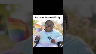 Bro really chose the max difficulty... 😳 #memes #funnymemes #shorts
