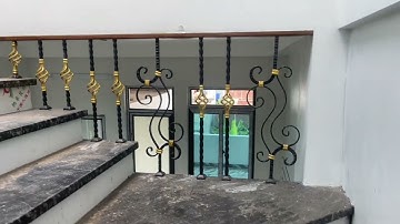 mẫu cầu thang con tiện sắt siêu đẹp ạ