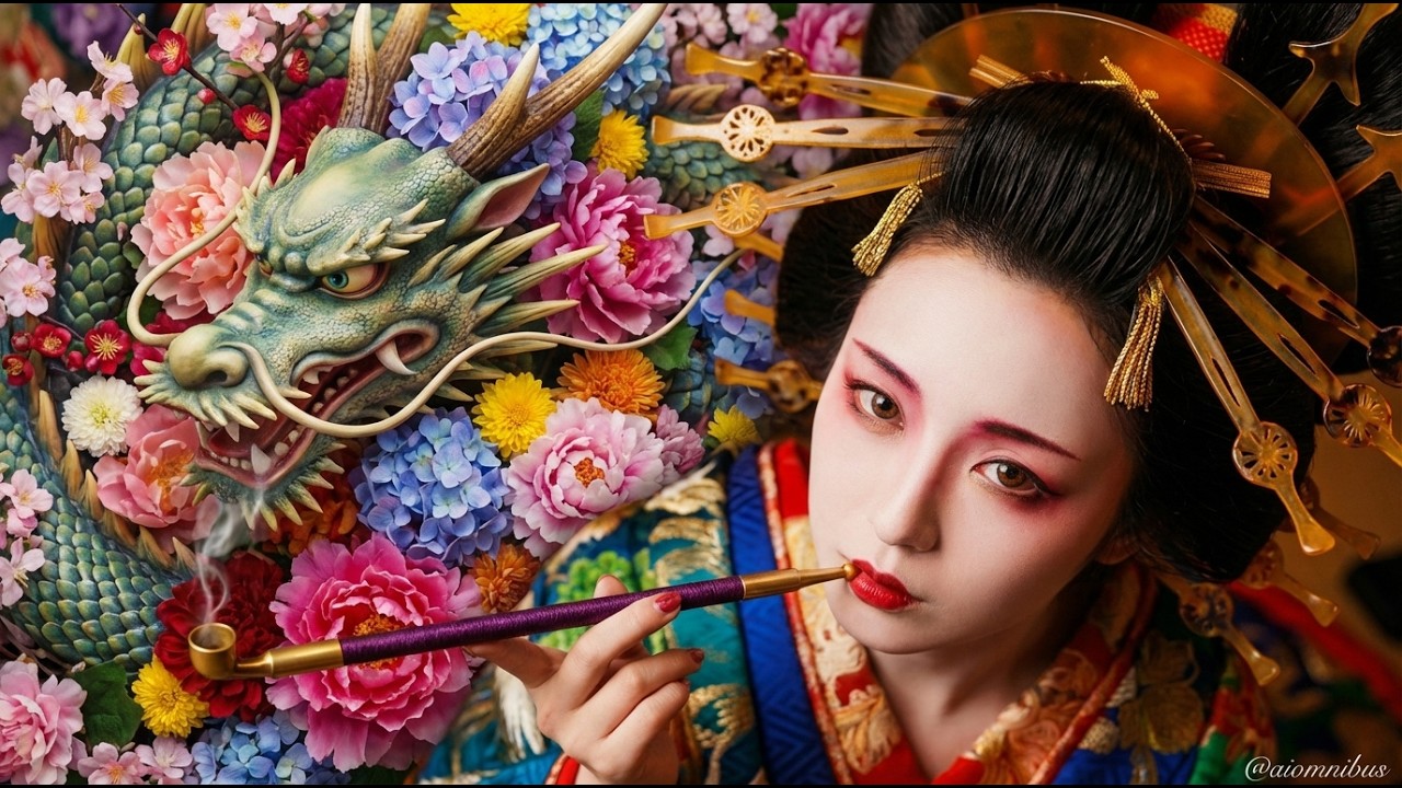 [MV] 吉原花魁/二人で地獄へおさらばえ/間夫狂い│ 歌詞ハ字幕│Traditional Japanese ‗NEO演歌,  和風音楽