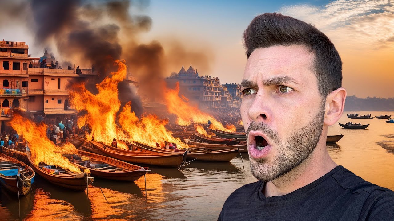Hintliler Burada ÖLÜLERİ Ateşe Veriyorlar! Hindistan Varanasi