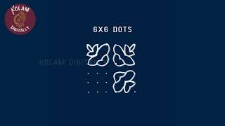How to create a stunning 6 dots kolam design - Step by Step Tutorial