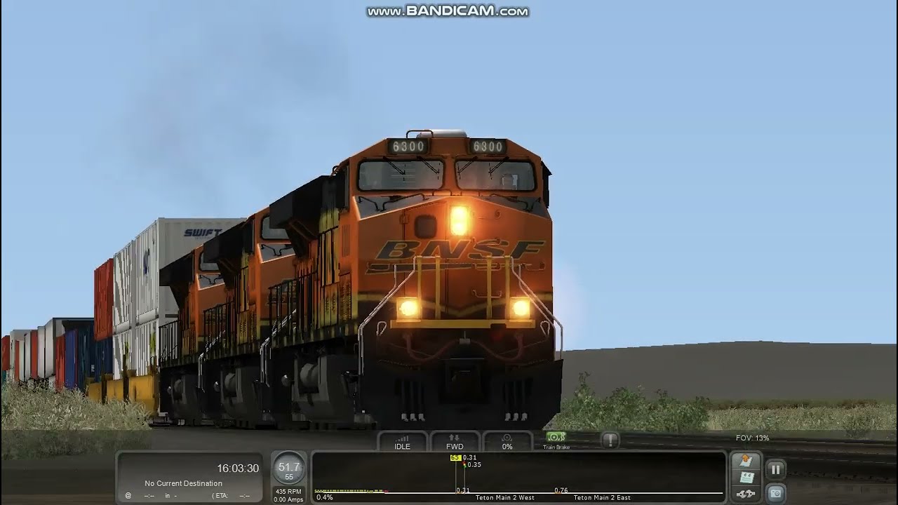 (PT. 1) Train Sim Classic: Chasing A Short BNSF Intermodal