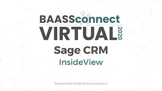 InsideView | BAASS Connect Virtual 2020 Sage CRM screenshot 1