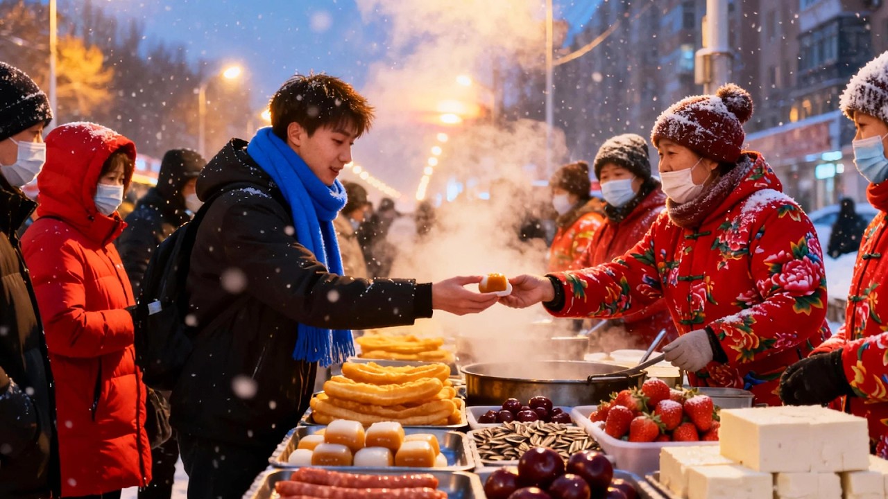 Bustling Vibes at Shenyang's Dawn Market: Authentic Northeastern Snacks and Delicacies