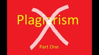 Plagiarism Lecture 1