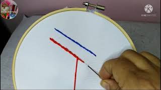 الفرق بين غرزة الفرع البسيط والفرع المركب Simple branch stitch and composite branch