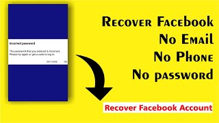 How to Recover Facebook Account Password Without Email and Phone Number | Recover Hacked Account