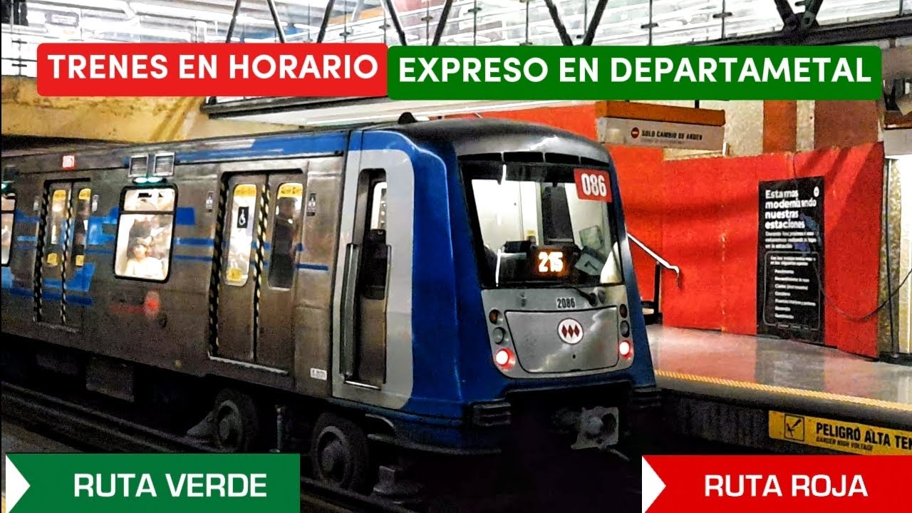 Metro de Santiago | Trenes en Horario Expreso pasando por estación Departamental de Linea 2
