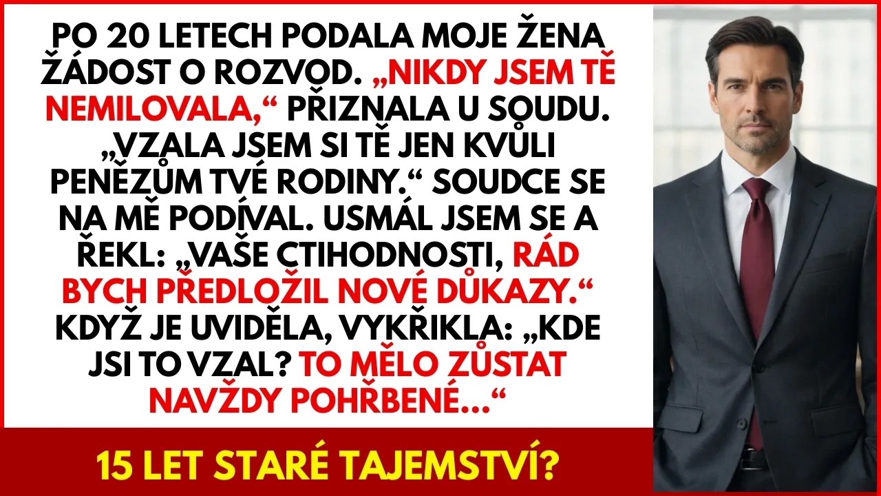 Když jsem se vrátil domů dřív, zaslechl jsem svou ženu, jak telefonuje a směje se způsobem, jakým se nikdy nesmála se mnou. „Dvacet let téhle komedie, ale výplata za to stojí,“ řekla. Myslela si,...