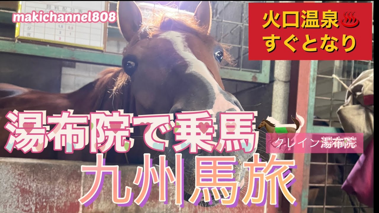 乗馬 馬旅紀行 乗馬クラブクレイン湯布院編 Makichannel808 外乗 キャンピングカー Youtube