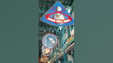 Apollo mission patches on Kennedy Space Center tour