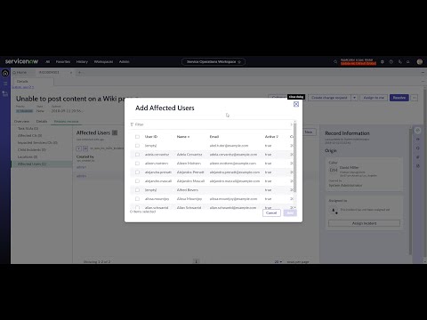 Configuring workspace search in ServiceNow Service Operations Workspace Configuring workspace search in ServiceNow Service Operations Workspace