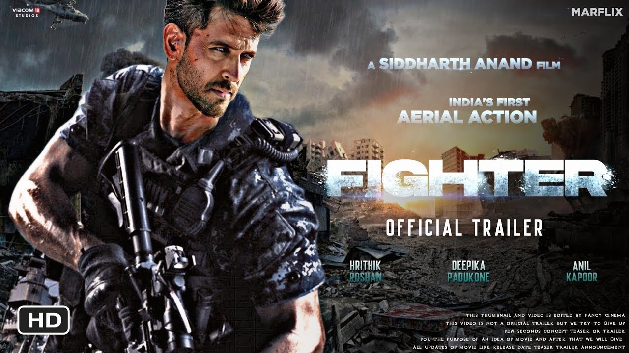 Fighter Movie Official Trailer Hrithik Roshan, Deepika Padukone, Anil