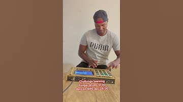 Challenge learning Finger drums in 30 days faster on MPC day 24/30 #drumnotation #fingerdrumming