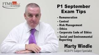 ACCA P1 Exam Tips for Sept 2016 by Mr Marty Windle