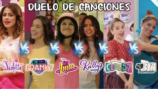 Duelo de Canciones | Violetta VS Yo Soy Franky VS Soy Luna VS Kally's Mashup VS Club 57 VS Bia