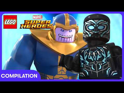 Black Panther VS Thanos! 😮💥💪| LEGO Marvel Superheroes | WildBrain Kids