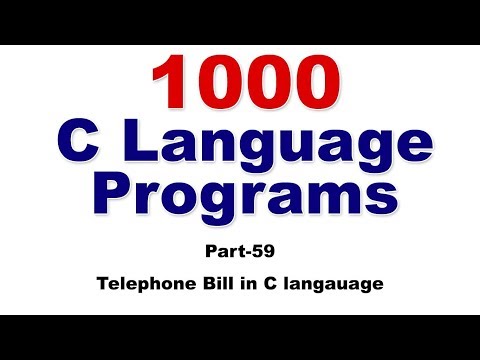 Telephone bill program in c language | C langeuage tutorials in telugu | 1000 C language programs