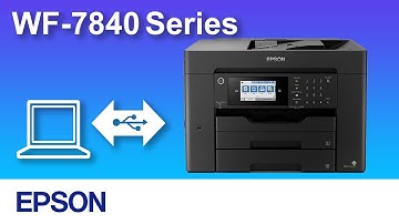 How to Connect a Printer and a Personal Computer Using USB Cable（Epson WF-7840 Series) NPD6582
