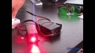 650nm 1W High power red laser module with cooling fan  -- CivilLaser