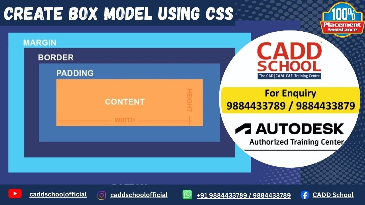 Create a Box Using CSS Box Model | Content, Padding, Border & Margin ...