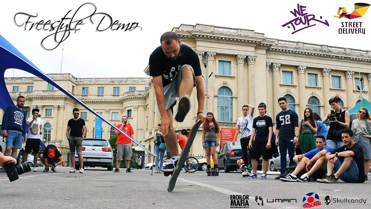 Freestyle skateboarding demo Street Delivery 2014 Bucuresti YouTube