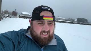 Testing out some Dexshell waterproof socks in the snow