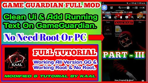 How to Create Mod GameGuardian || Add Running Text On GameGuardian.