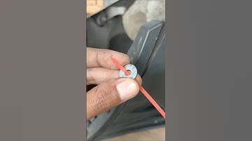 Repairing a Plastic Bumper Clip using Ties and Washers!