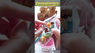Capybara stationery hamper cute sharpener eraser pen stamps