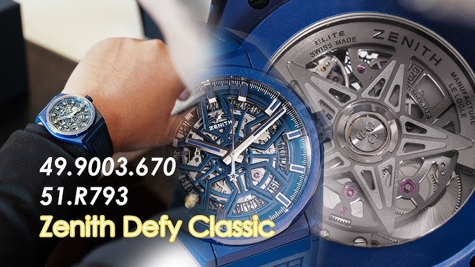 Zenith Defy Classic PAPERS Ceramic Skeleton Date Watch 49.9000.670/77.