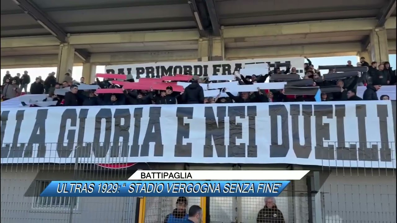 ✅ BATTIPAGLIA, ULTRAS 1929: “ STADIO VERGOGNA SENZA FINE” |SUD TV 114|