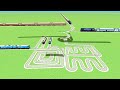  TRAIN🐍 CROSSING SILDE CIRCLESSQUARE SANKE TRACK🤡 RISKY BUMPRAILROAD RAILWORK