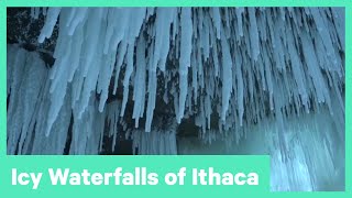 Icy Waterfalls Glisten in Winter | Life at IC | Ithaca College