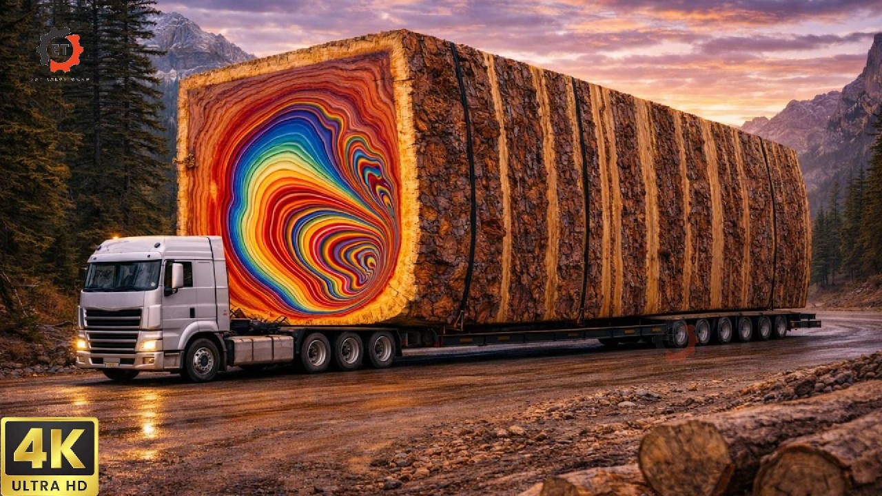 Inside the Extreme Wood Factory | From Giant Ancient Logs to Luxury Dining Tables