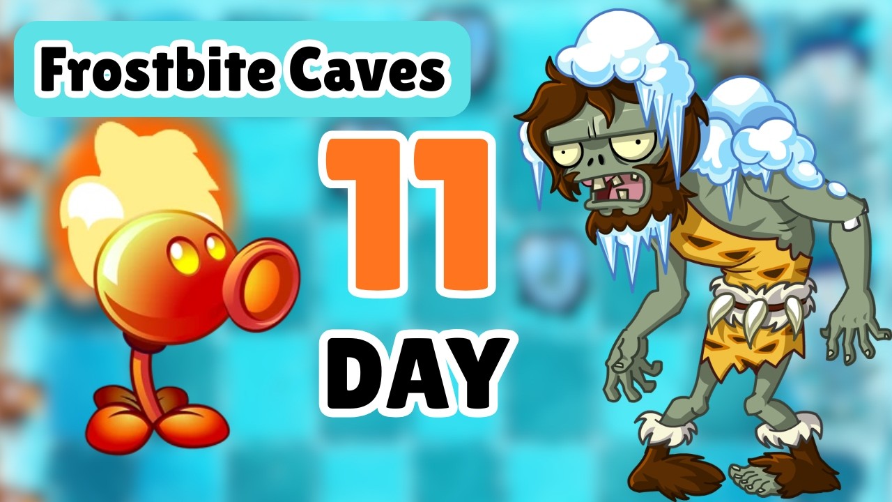 How to Beat Frostbite Caves Day 11 (Easy Strategy) — Plants vs