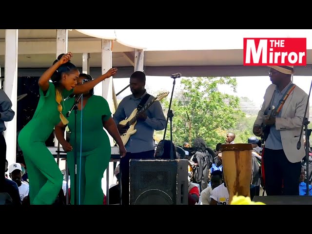 Jonah Moyo performs “Solo naMutsai”  at Great Zimbabwe University 17th Graduation class=