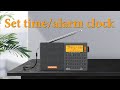 X.ata d808  how to set time and alarm clock