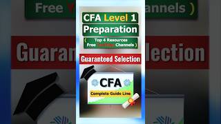 CFA Level 1 Preparation | Top 4 Resources | #cfa #cfaprep #finance #certification #viralshorts Wealth