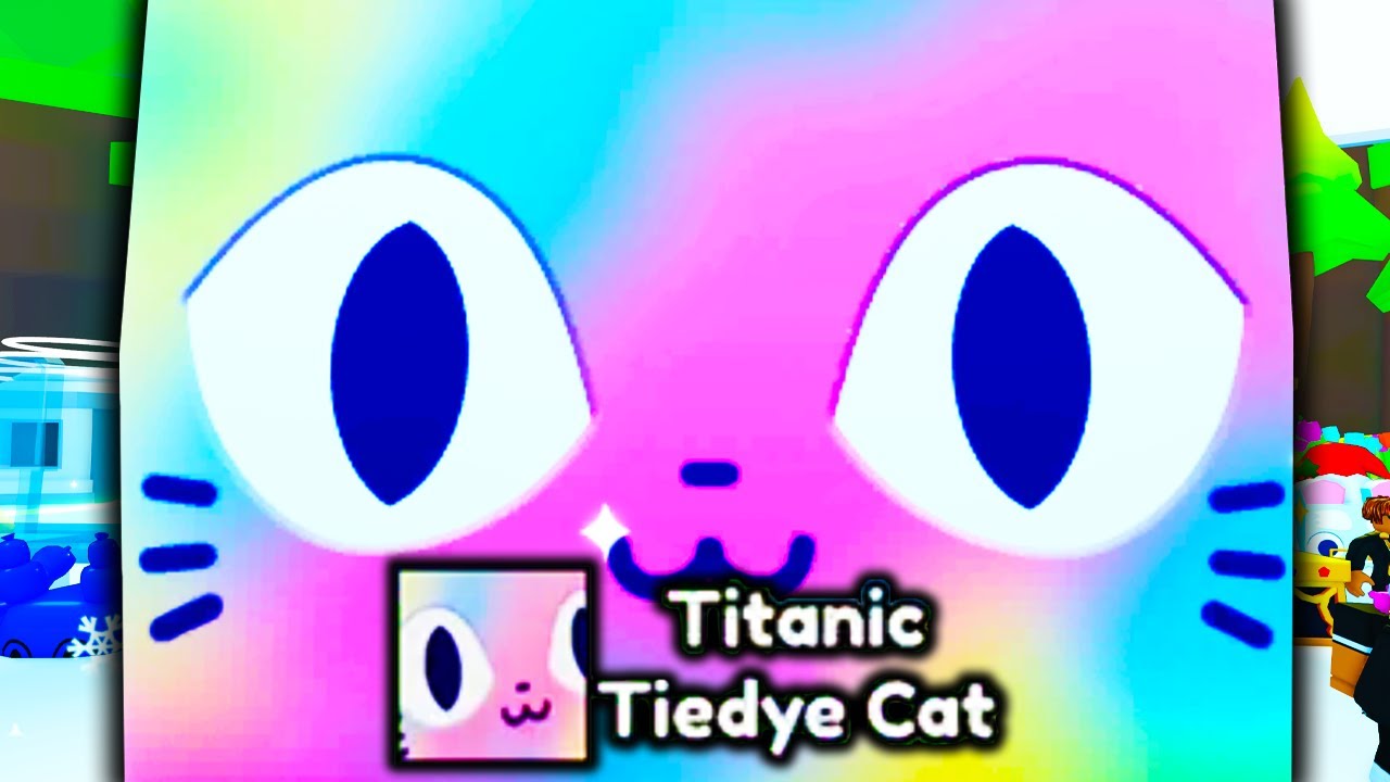 TITANIC Tiedye Cat Plush! [sold out]