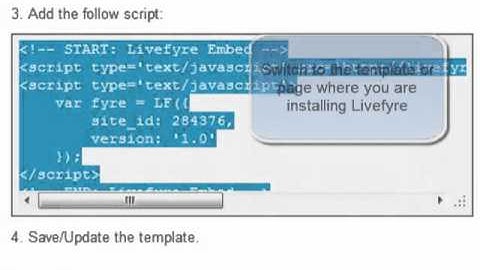 Livefyre on webpages or non-standard blogs