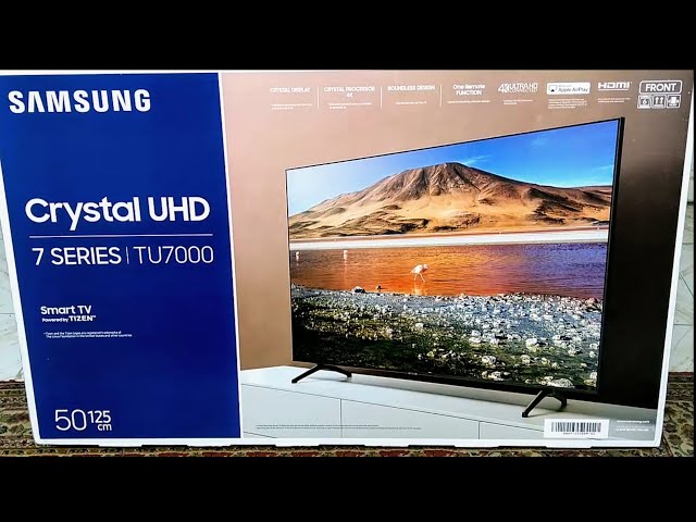 فتح صندوق شاشة SAMSUNG TU7000 50" 4K سمارتTV كريستال وتجربة كاملة لمستخدم  عادي !! - YouTube