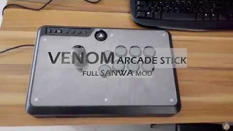 Venom Arcade Stick customized with Sanwa parts