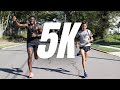 5K DAY | easy run with my 14 year old coach | watching a world record 5k attempt