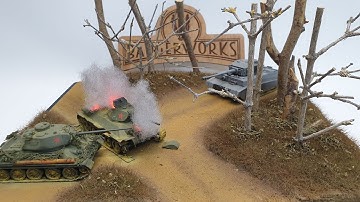 Building the diorama for our Белый тигр (White Tiger)