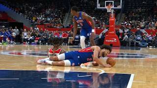 Cade Cunningham back injury vs Wizards, did not return due to back spasms. Update: collapsed lung.