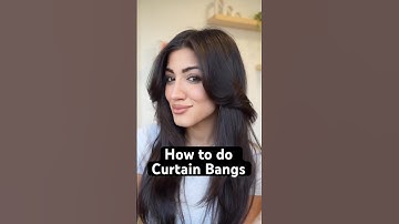 How to style CURTAIN BANGS | How to properly set & flat Iron curtain Bangs