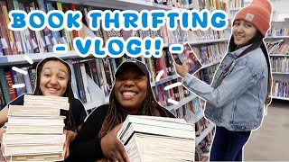 Book Thrifting + HUGE Book Haul ✨🛍️ | Fun Book Thrifting Vlog